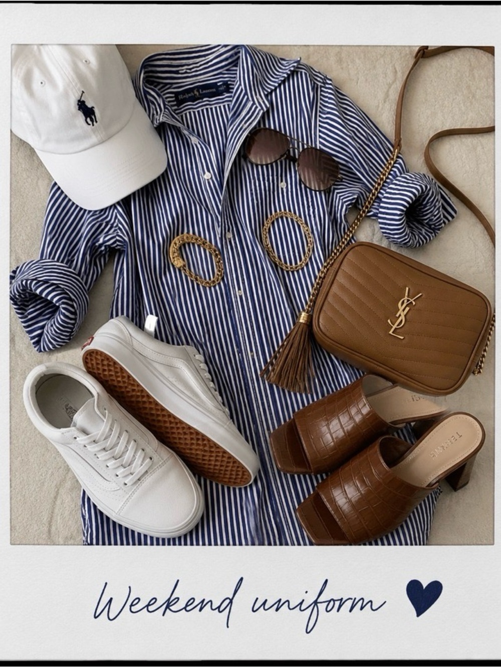 Ralph Lauren Striped Blue Button-Up Shirt Dress (dress only for sale) - Picture 4 of 4